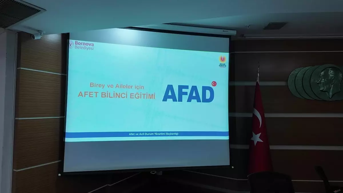 Bornova Belediyesi\'nden Afet Bilinci Eğitimi