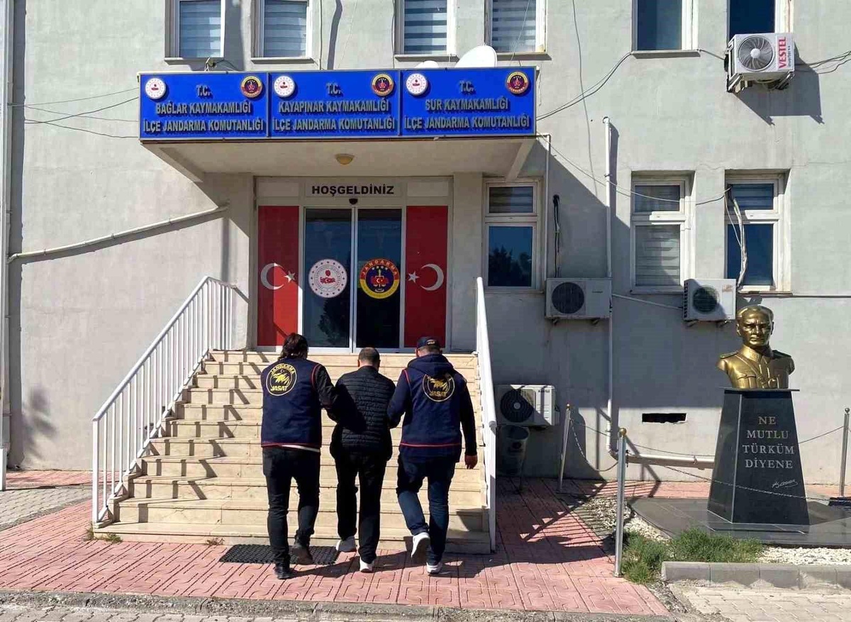 Diyarbakır\'da 53 Yıl Ceza Alan Şahıs Yakalandı