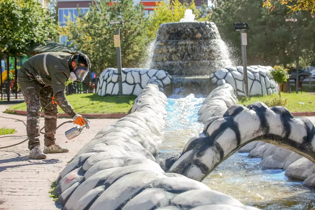 Keçiören Belediyesi Park ve Bahçeleri Yeniliyor