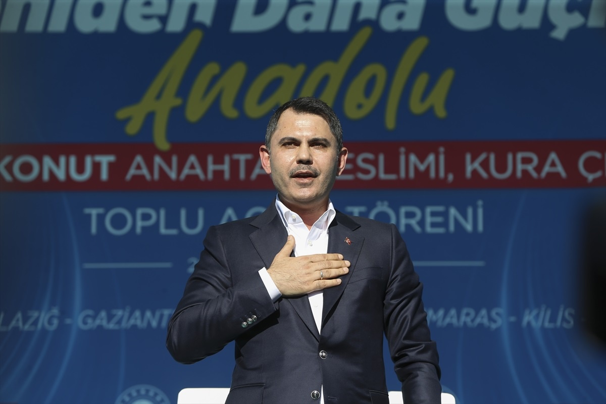Bakan Kurum "Yeniden Daha Güçlü Anadolu" 130 Bin Konut Anahtar Teslim Töreni\'nde konuştu Açıklaması