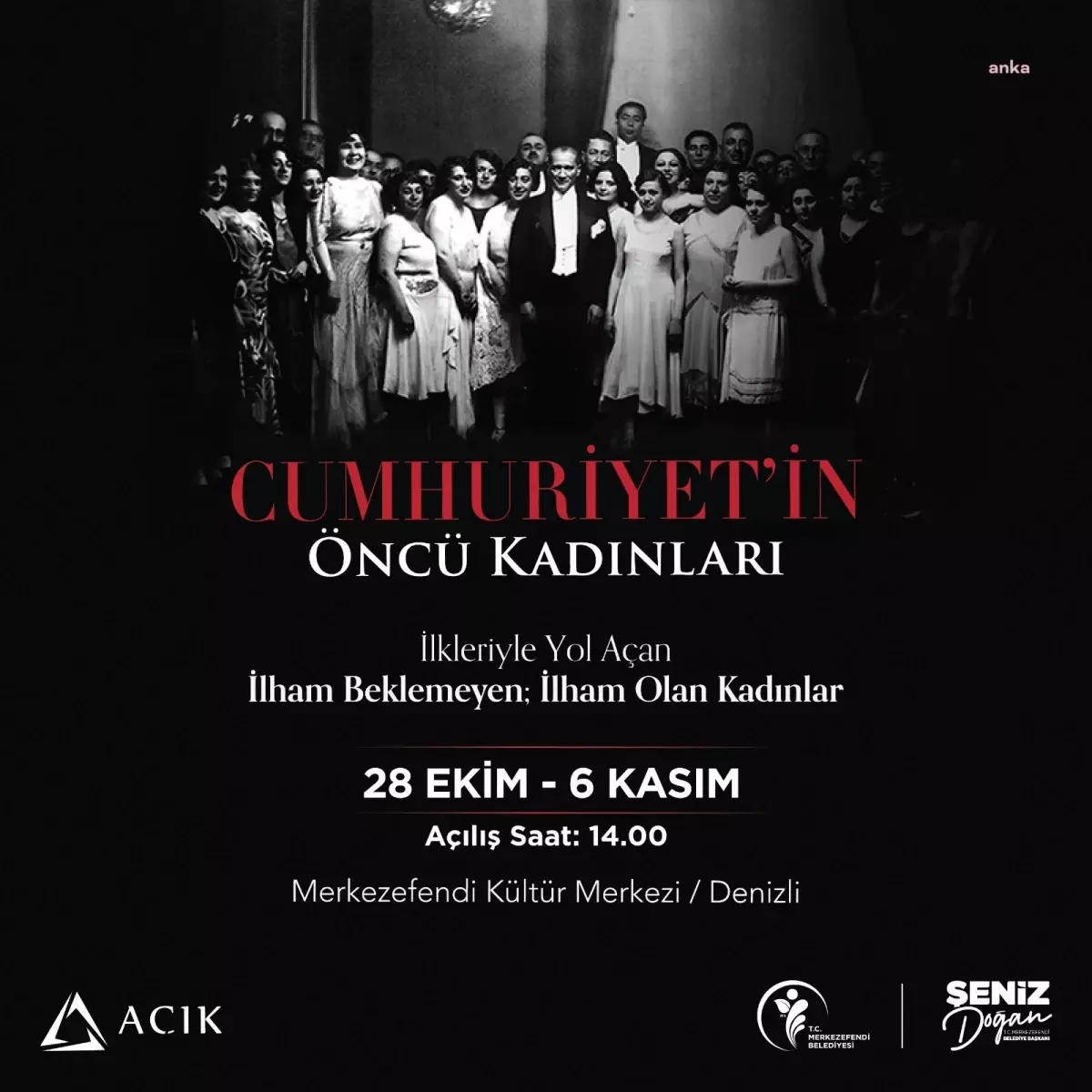 Cumhuriyet\'in Öncü Kadınları Sergisi Denizli\'de Açılıyor