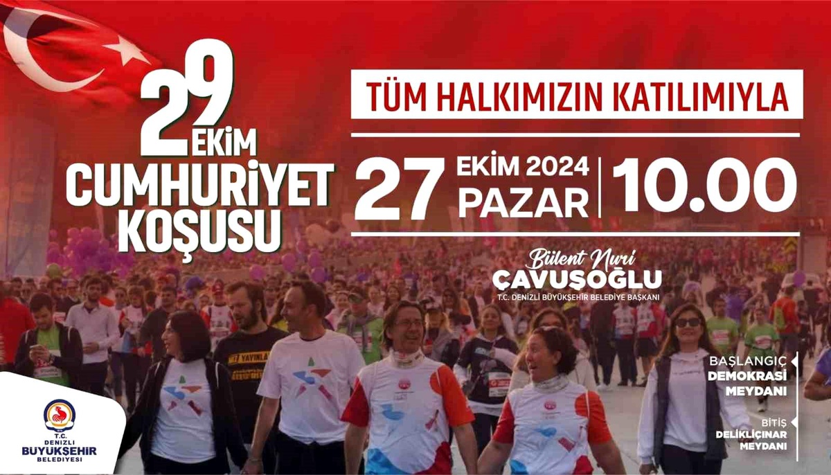 Denizli\'de Cumhuriyet Koşusu 27 Ekim\'de Başlıyor