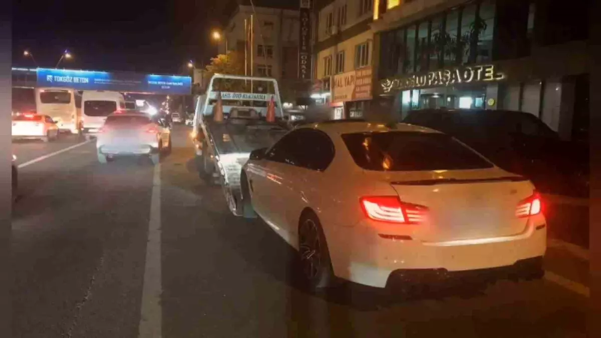 Kayseri\'de Drift Yapan Sürücüye Ceza ve Ehliyetinden İhtiyat