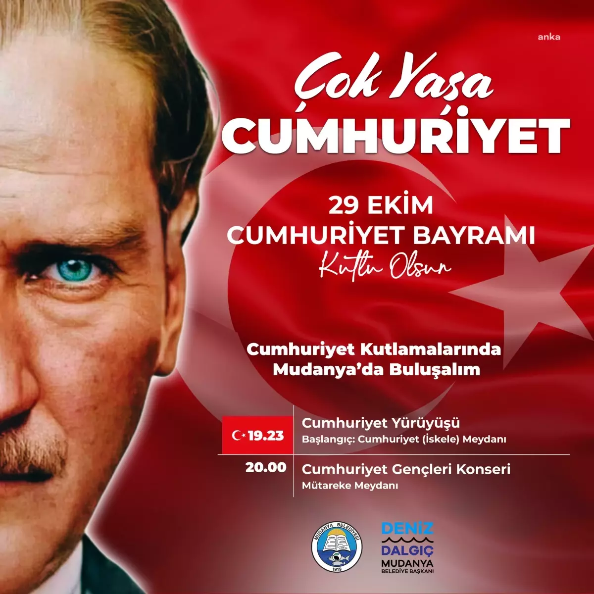 Mudanya\'da 29 Ekim Cumhuriyet Bayramı Coşkusu