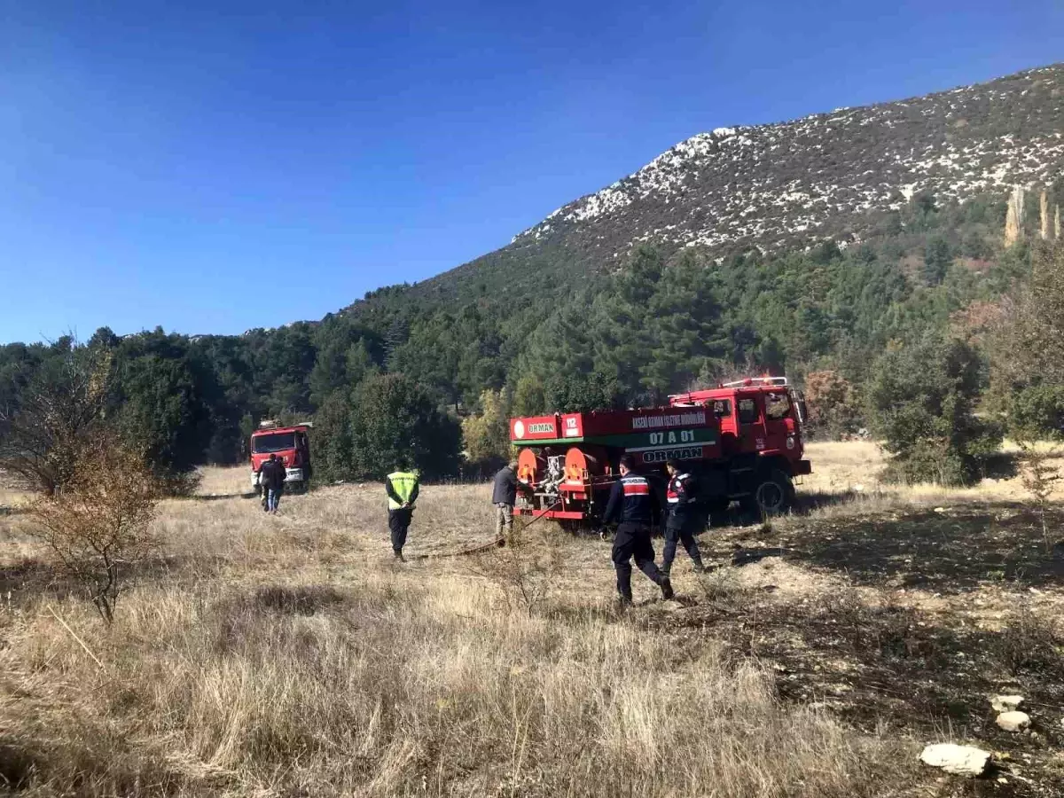 Antalya\'da Tarım Arazisinde Yangın: 10 Dönüm Alan Zarar Gördü