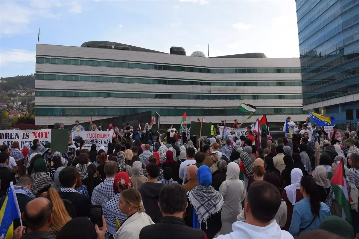 Saraybosna\'da Gazze İçin Protesto