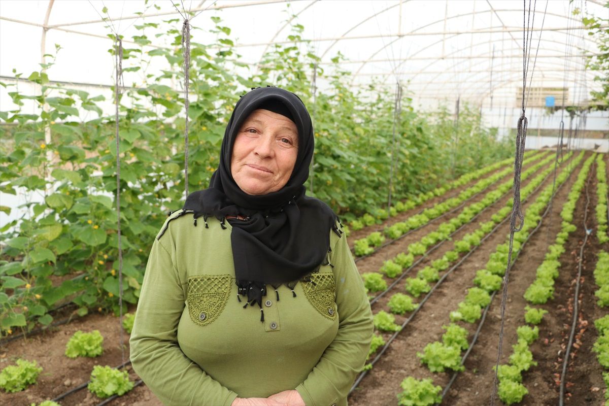 Kadın Çiftçi Sera ile Aile Bütçesine Destek Oluyor