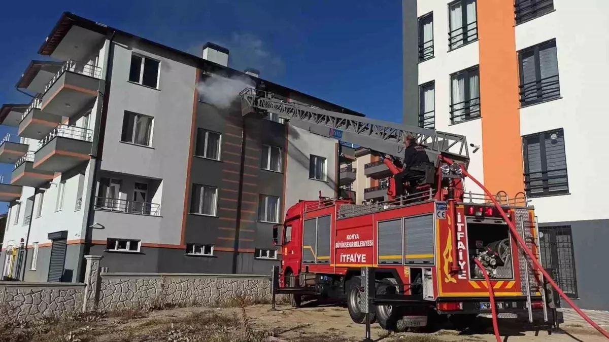 Seydişehir\'de Ev Yangını: 1 Kişi Hastaneye Kaldırıldı