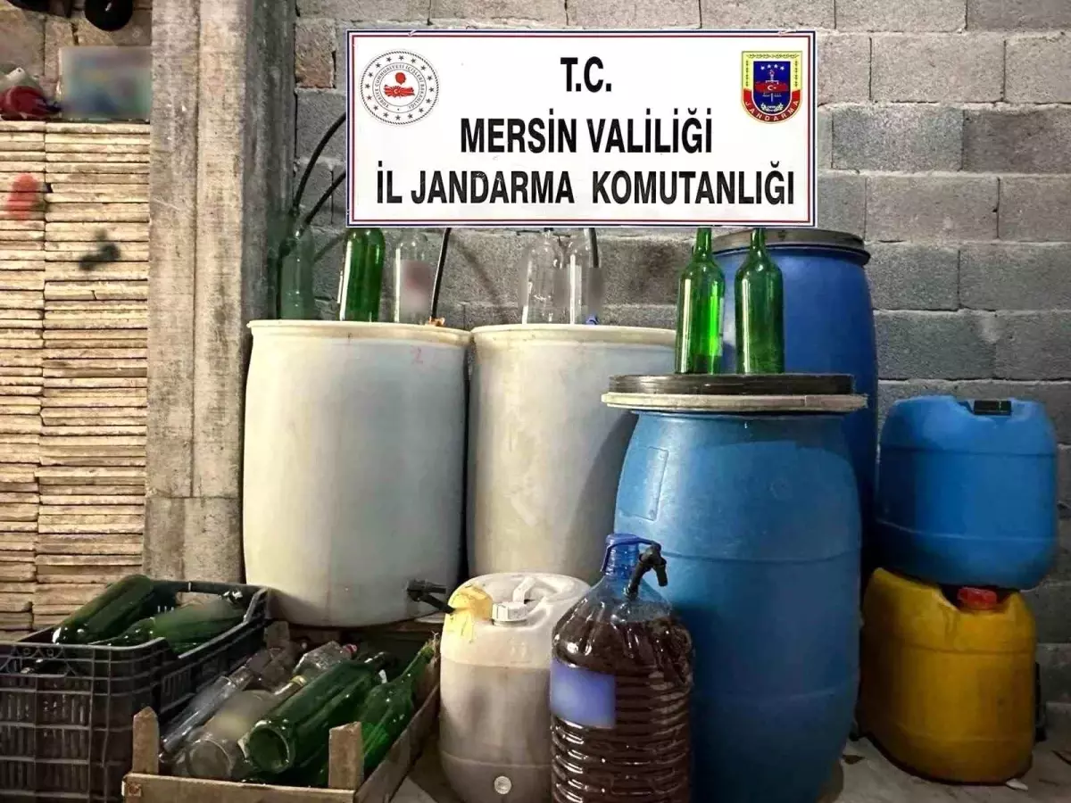 Mersin\'de 640 Litre Sahte İçki Ele Geçirildi