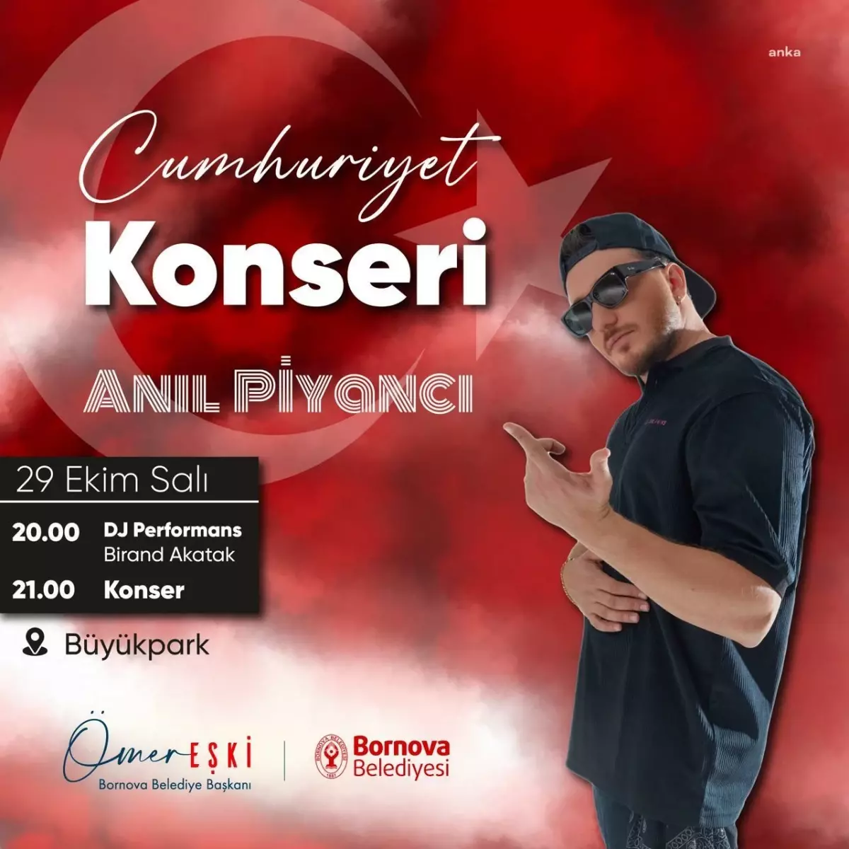 Bornova\'da Cumhuriyet Bayramı Coşkusu: Anıl Piyancı Konseri