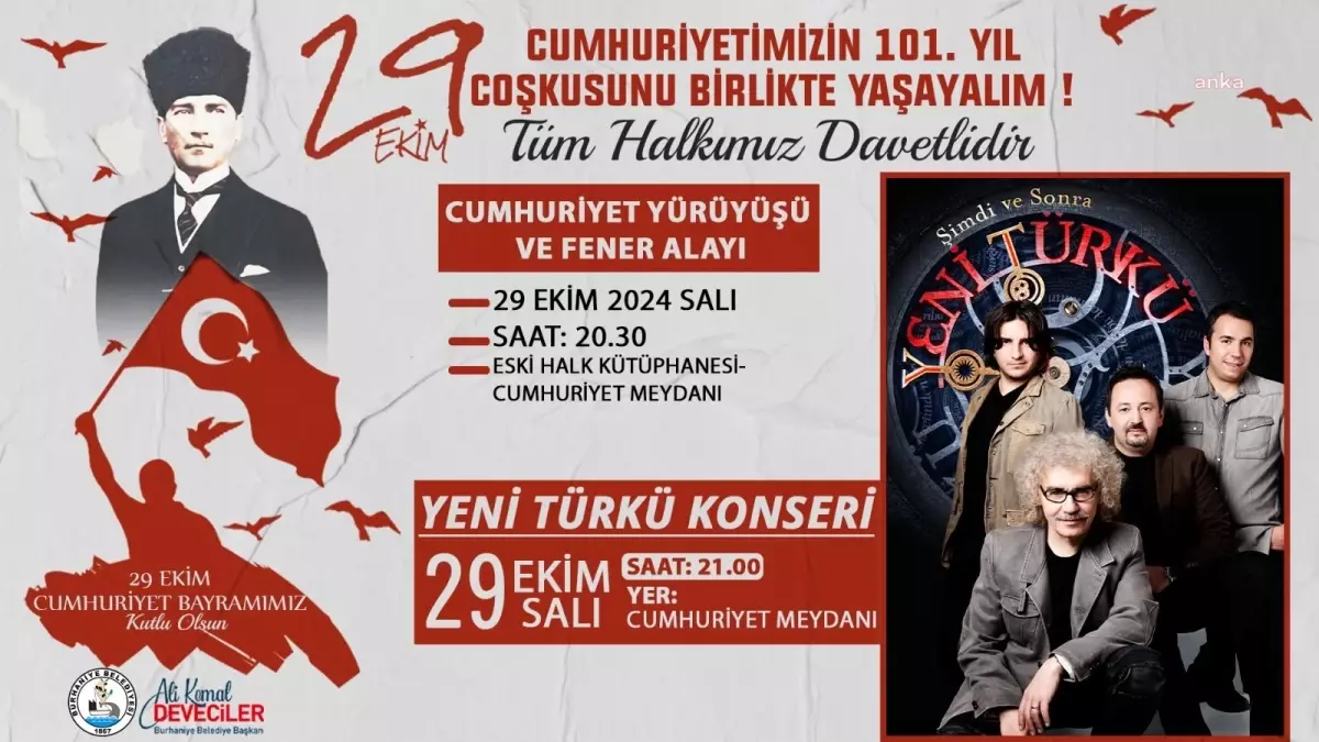 Burhaniye Belediyesi, Cumhuriyet Bayramı\'nı Coşkuyla Kutlanacak