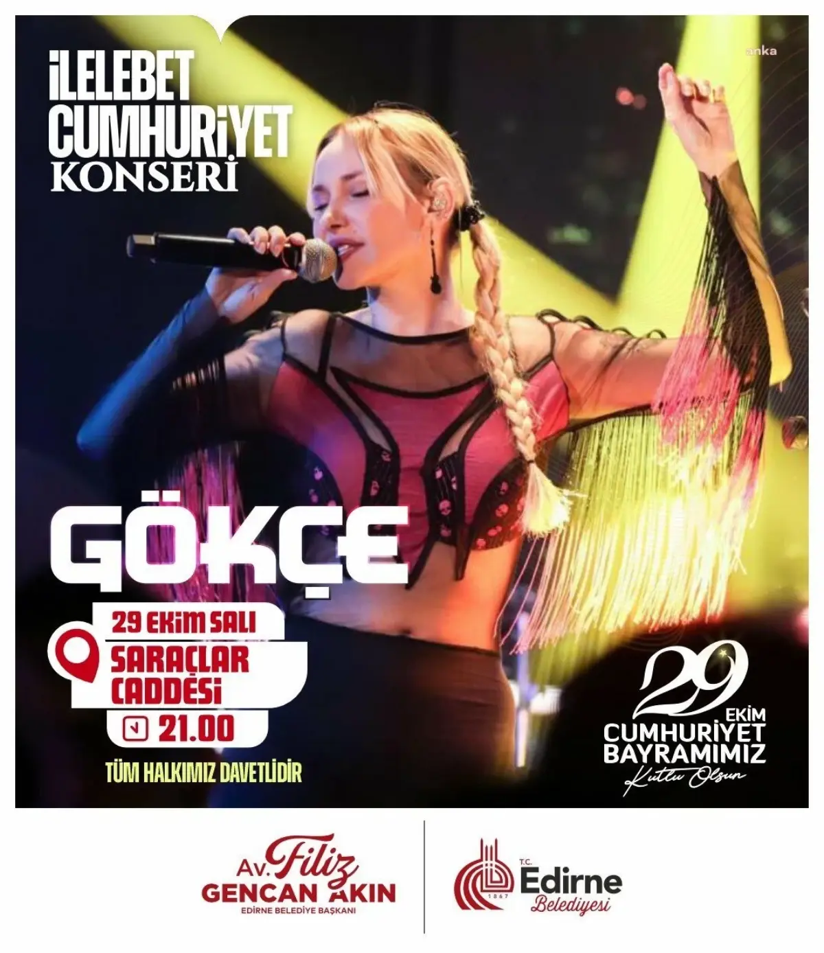 Edirne, Cumhuriyet\'in 101. Yılını Coşkuyla Kutlayacak