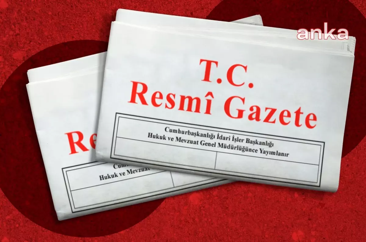 Eylül İzin Belgeleri Resmi Gazete\'de