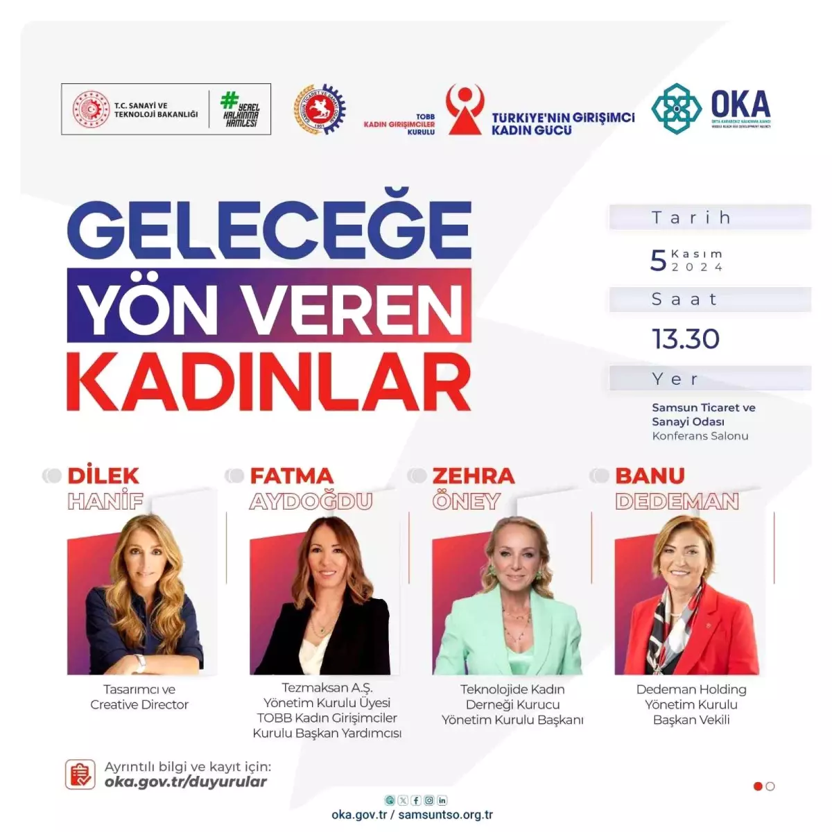 Samsun\'da \'Geleceğe Yön Veren Kadınlar\' Programı