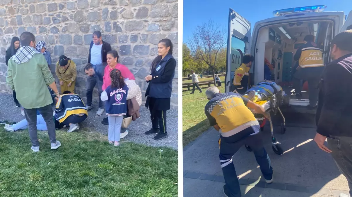 Tarihi surlardan düşen 12 yaşındaki çocuk, hayatını kaybetti