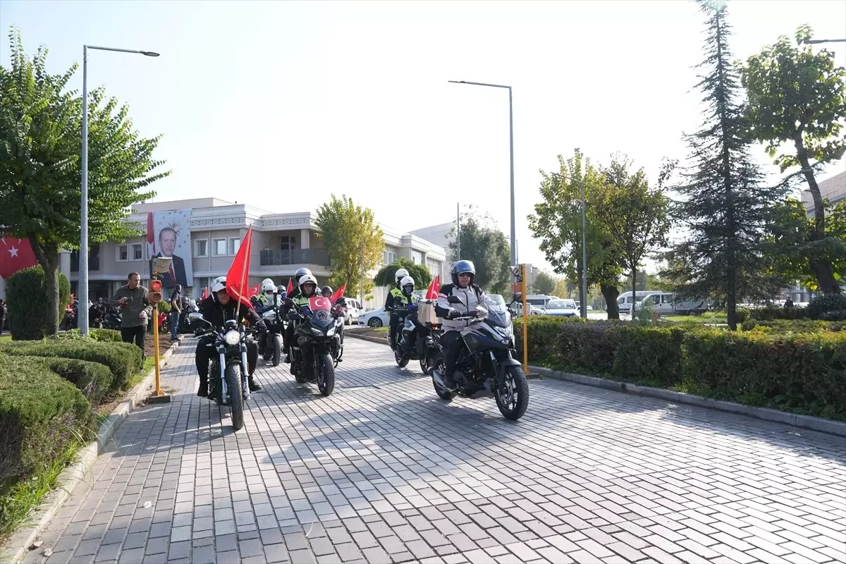 Düzce\'de Cumhuriyet Motosiklet Turu