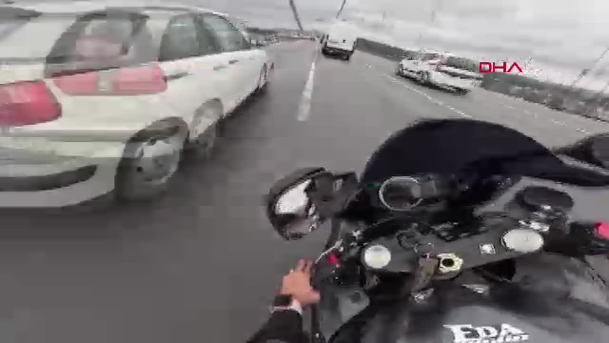Tehlikeli Motosiklet Sürücüsü Gözaltında