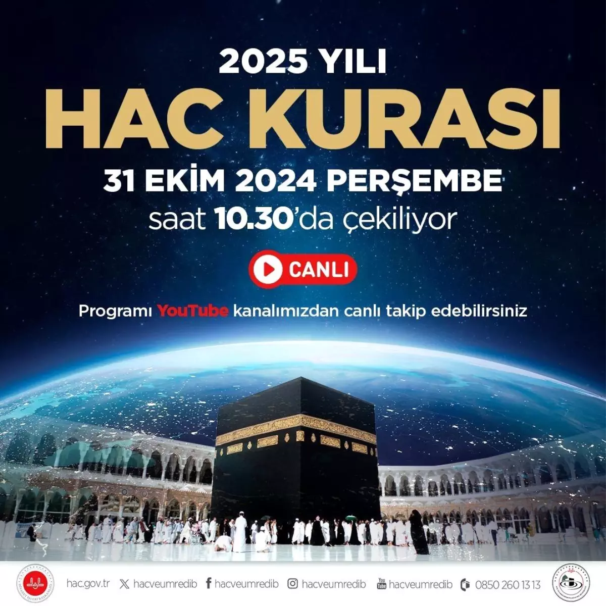 2025 Hac Kurası Yarın Çekiliyor