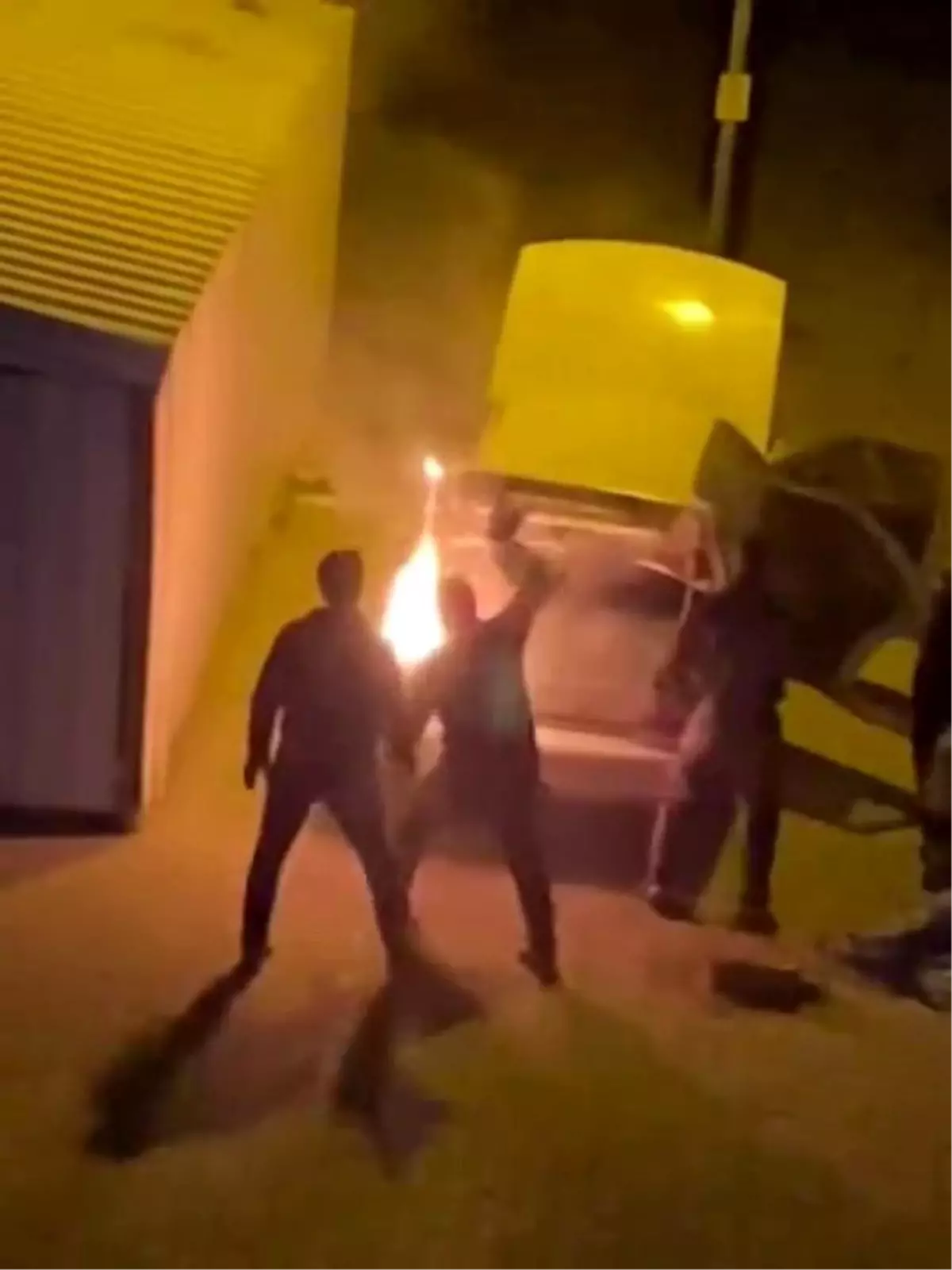 Adıyaman\'da Otomobil Yangını