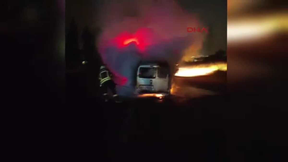 Elazığ\'da Araç Yangını