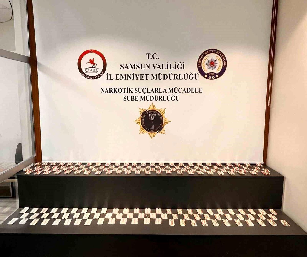 Samsun\'da 3 bin 360 sentetik ecza ele geçirildi