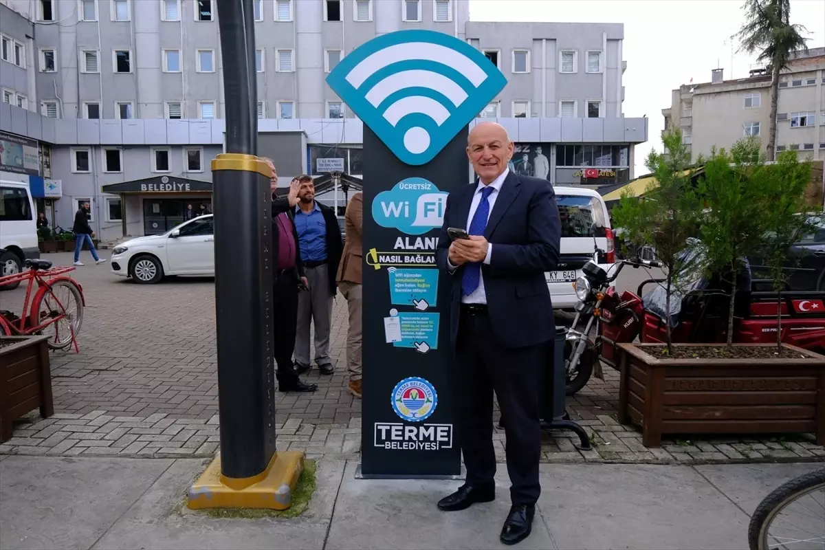 Terme\'de Ücretsiz Wi-Fi Hizmeti Başladı