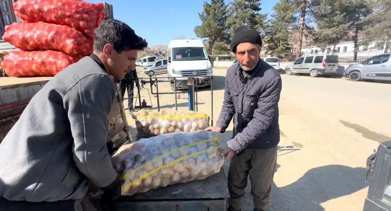 Yüksekova\'da Kış Hazırlığı: Patates ve Soğan Stoku