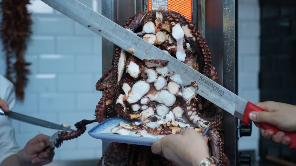 Bunu da gördük! Ahtapottan döner yaptılar