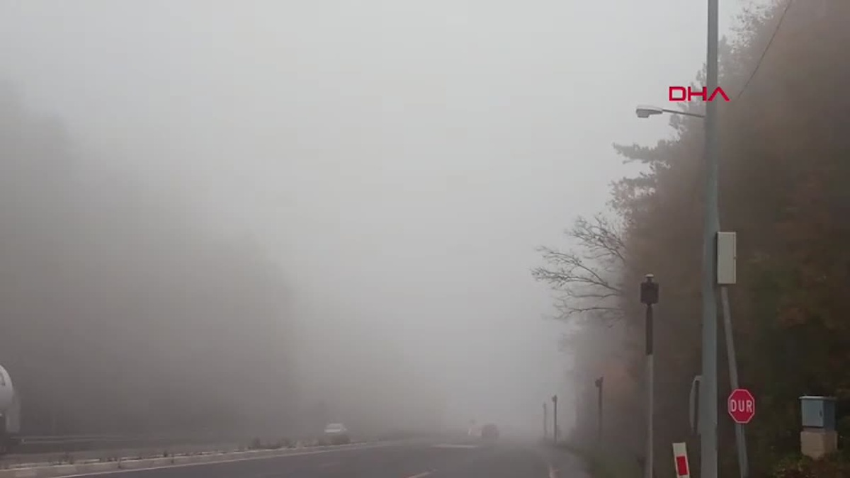 Bolu Dağı\'nda Sis Etkili