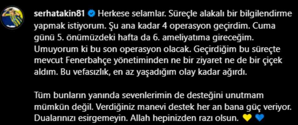 Haftalardır hastanede olan Serhat Akın en sonunda patladı