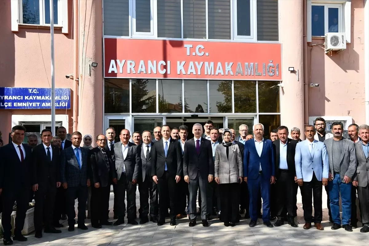 Karaman Valisi, Ayrancı\'da Muhtarlarla Buluştu