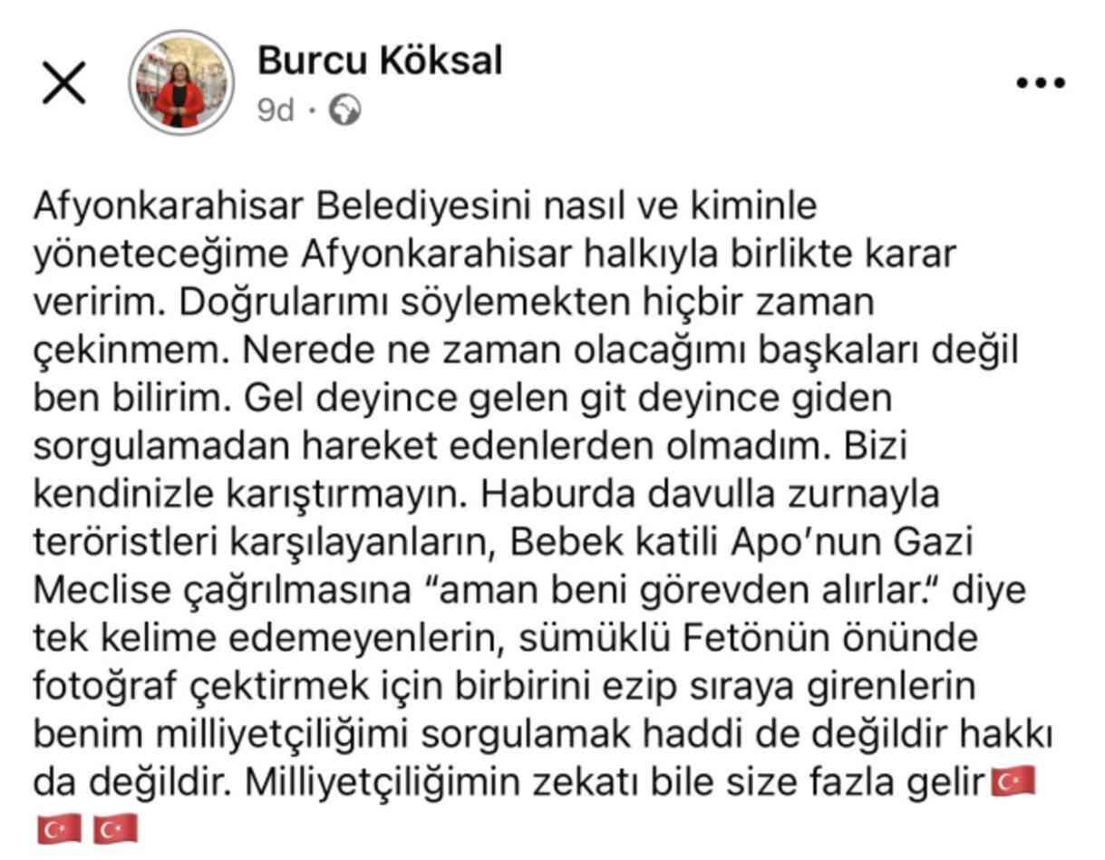 Ahmet Özer'e desteğe gelmeyen Burcu Köksal'dan zehir zemberek sözler