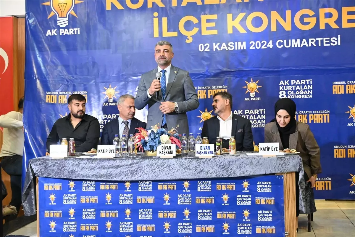 AK Parti Kurtalan İlçe Başkanlığına Salih Karataş yeniden seçildi