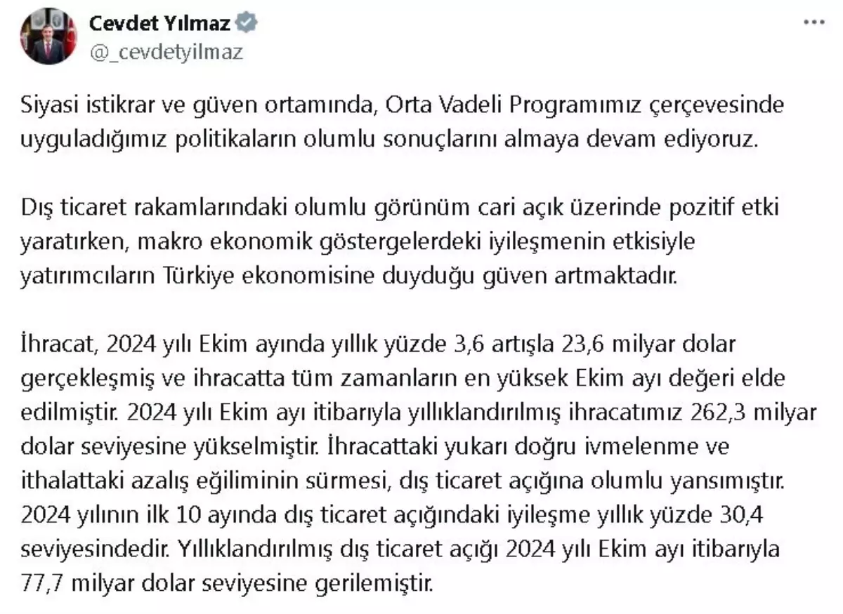 Dış Ticaret Rakamlarıyla Ekonomi Güçleniyor