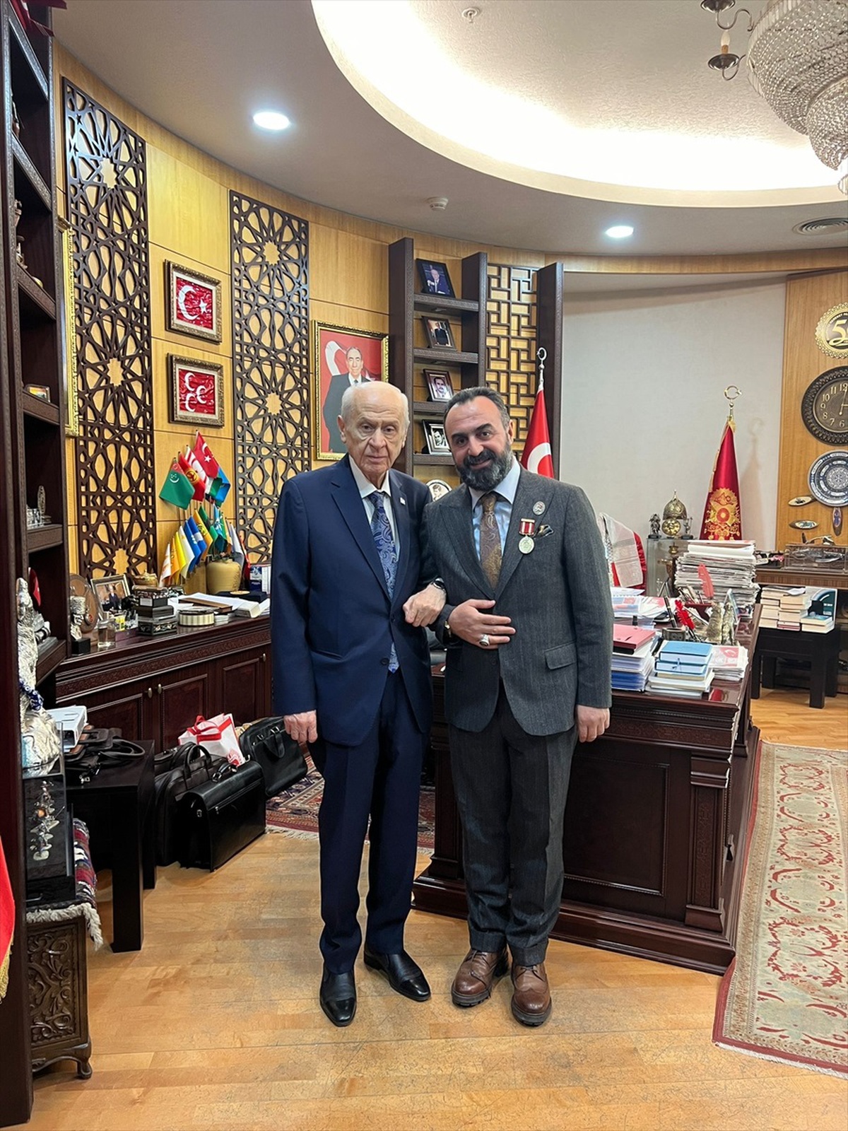 Gazilerden MHP Genel Başkanı Bahçeli\'ye ziyaret