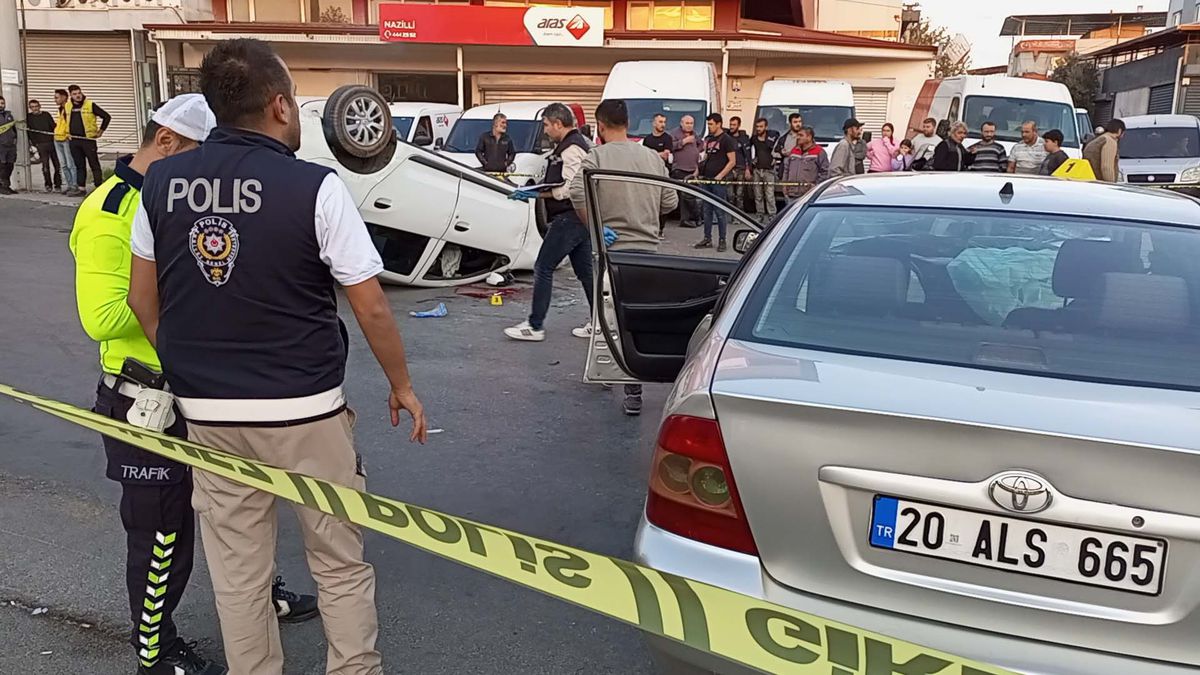 Nazilli\'de Otomobil Kazası: 2 Yaralı, Kaçan Sürücü Aranıyor