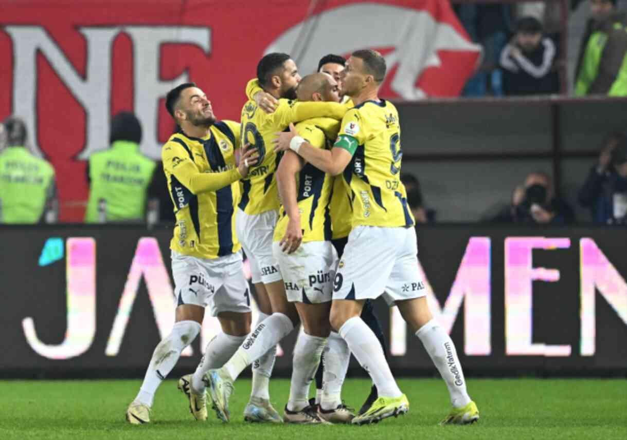 Fenerbahçe, Trabzonspor'u deplasmanda 3-2 yendi