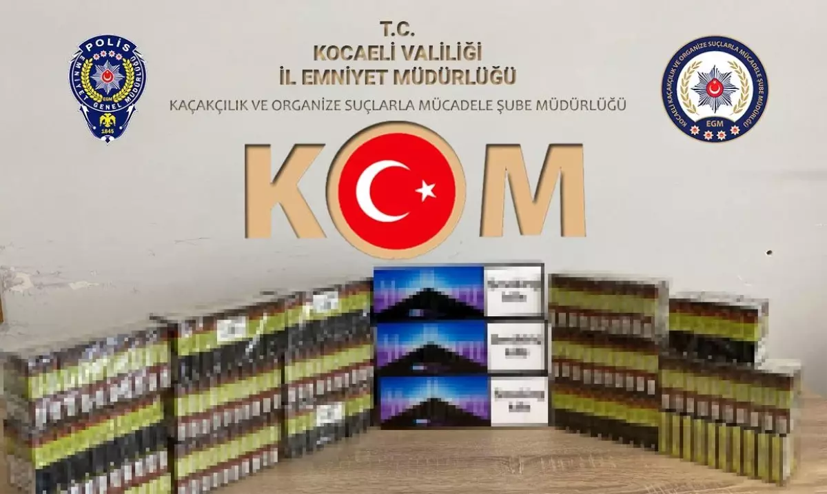 İzmit\'te Kaçak Tütün Operasyonu
