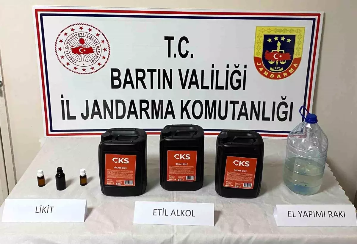 Bartın\'da 15 Litre Etil Alkol Ele Geçirildi