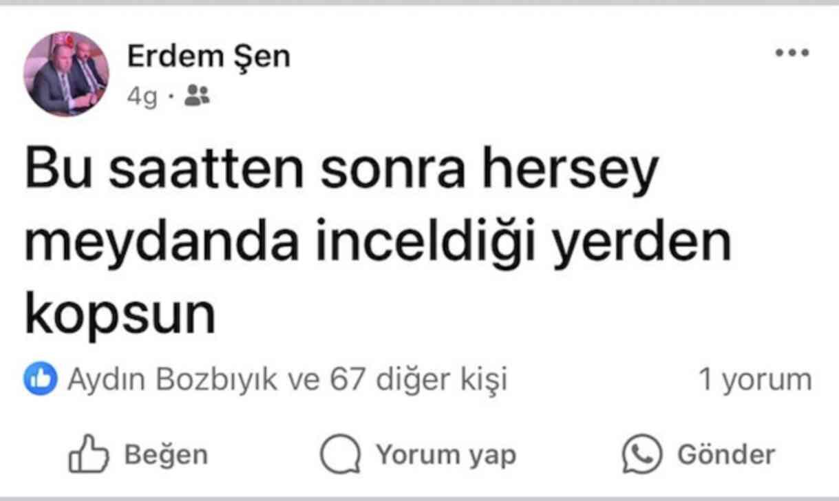 Belediye başkanını öldüren kuzenden dikkat çeken paylaşım! Saatler sonra silmiş