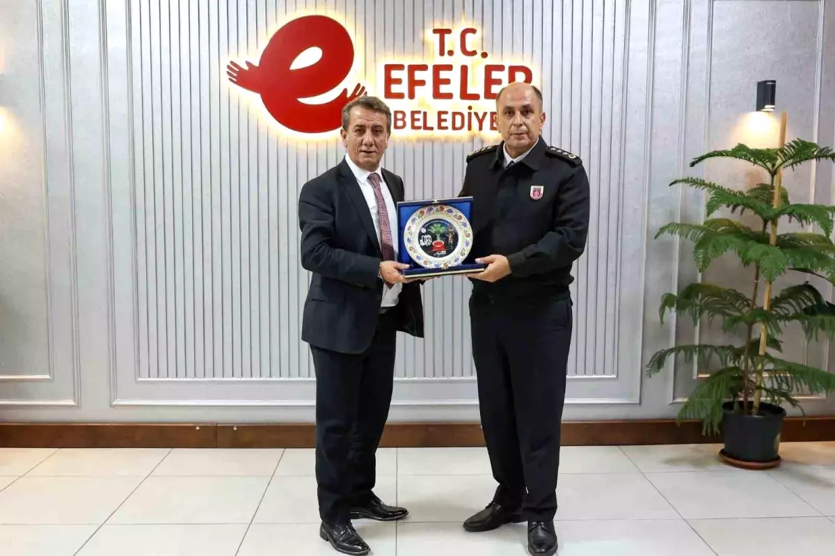 Efeler Belediye Başkanı Yetişkin, Jandarma Komutanı Aldemir\'i Ağırladı