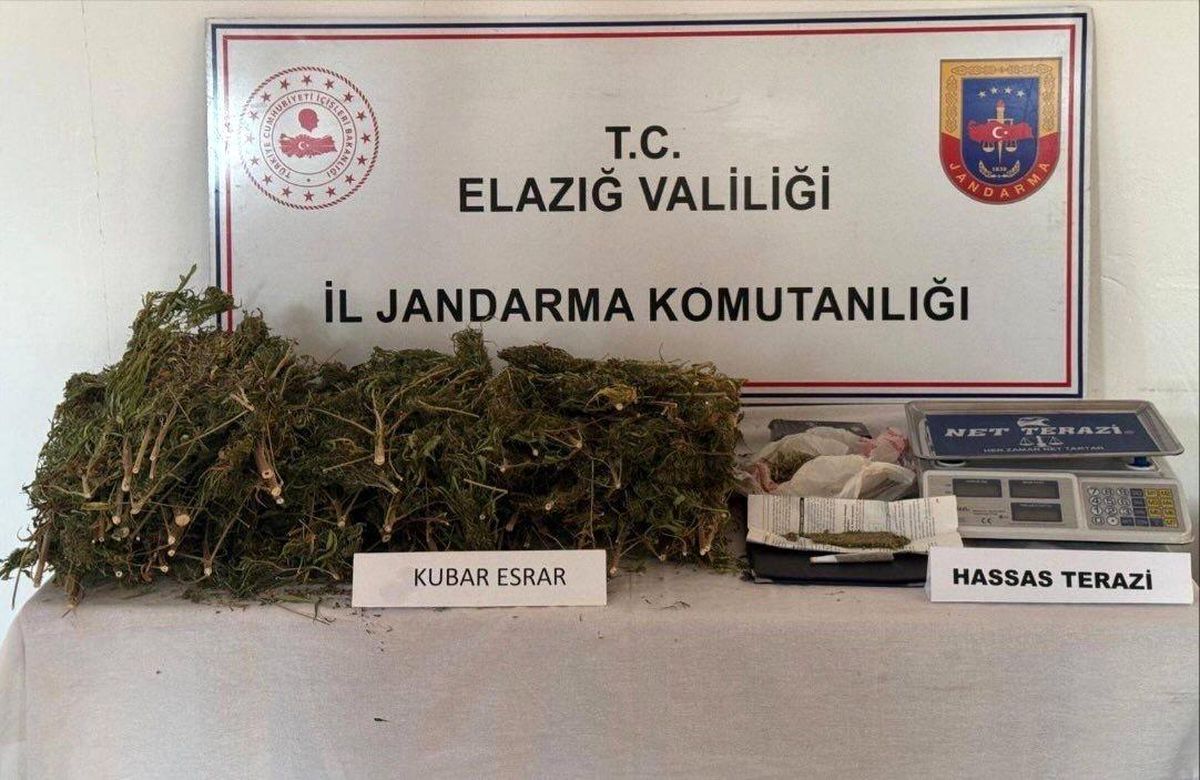 Elazığ\'da Esrar Operasyonu: 3 Kilo Ele Geçirildi