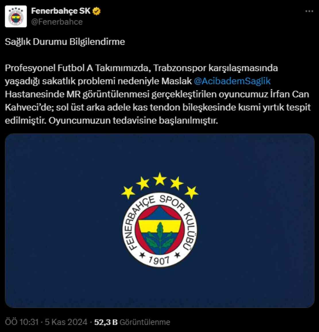 İrfan Can Kahveci'nin sakatlığı belli oldu: Haftalarca yok