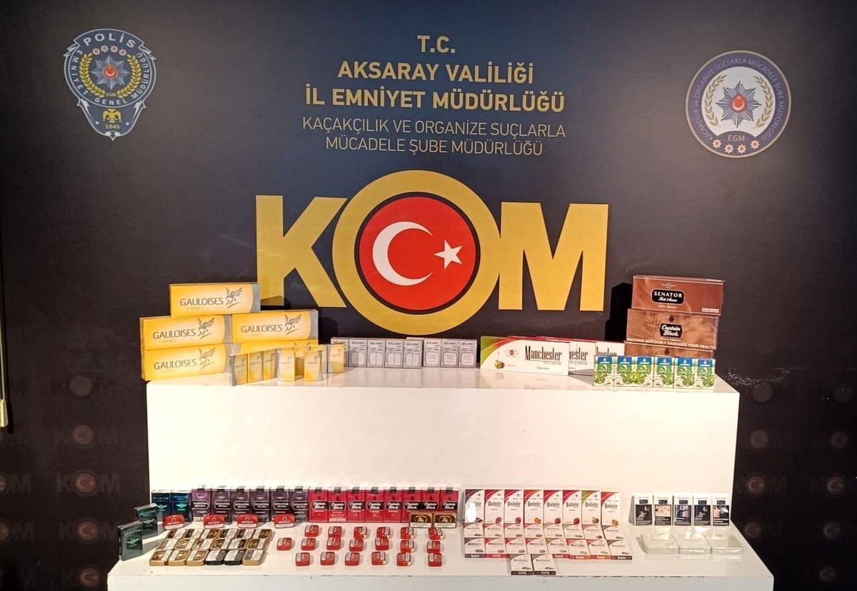 Aksaray\'da Kaçak Ürün Operasyonu
