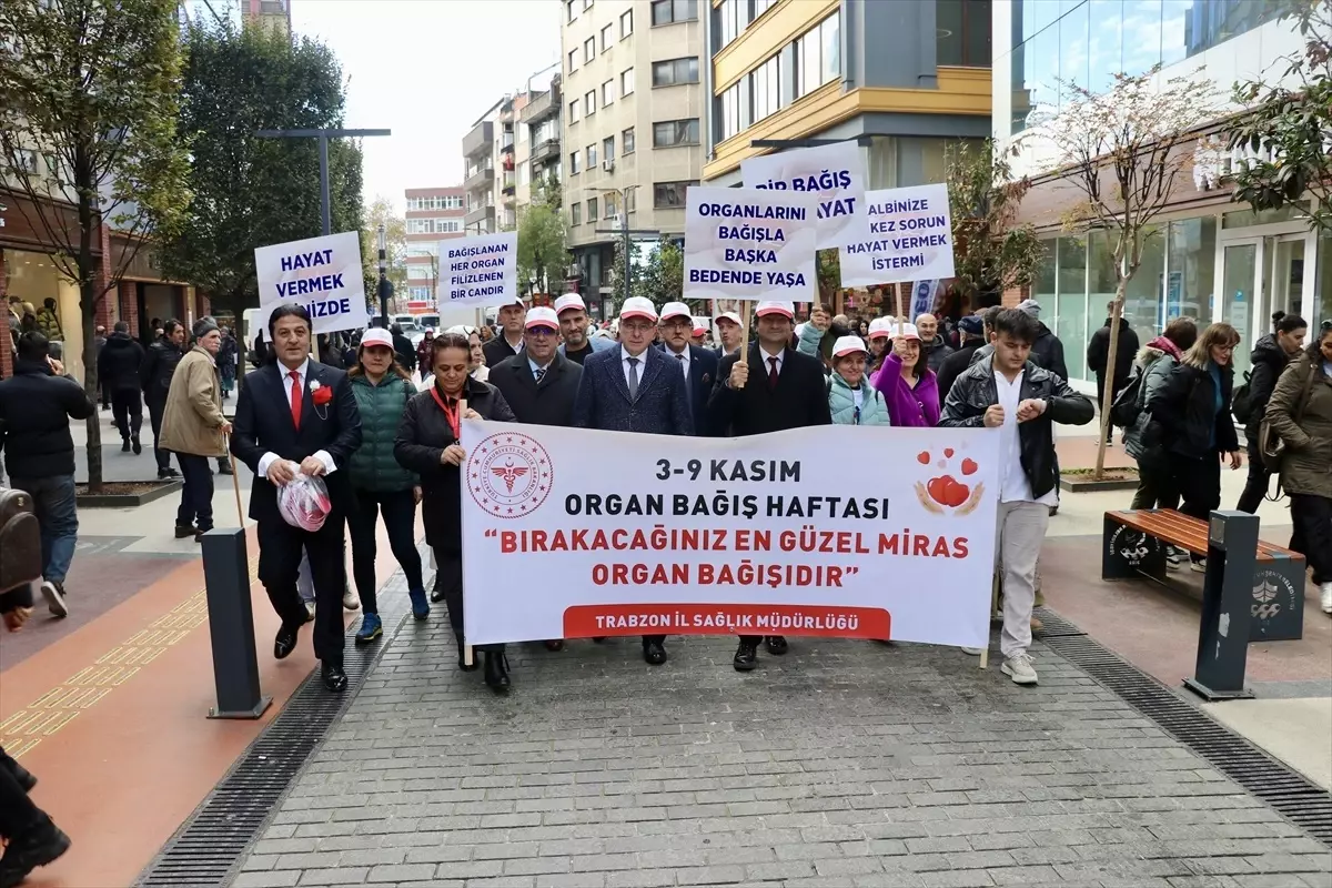 Trabzon\'da organ bağışı için farkındalık yürüyüşü gerçekleştirildi