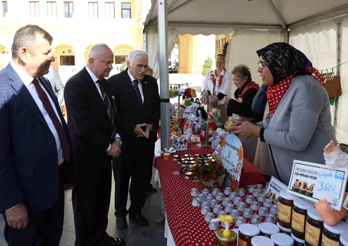 Büyükçekmece\'de Üreticiden Tüketiciye Kışa Merhaba Pazarı Açıldı