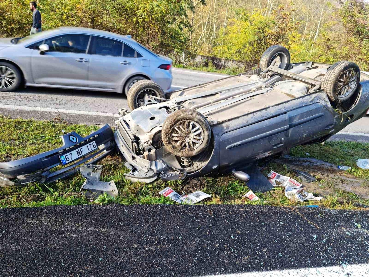 Zonguldak\'ta Trafik Kazası: İki Yaralı