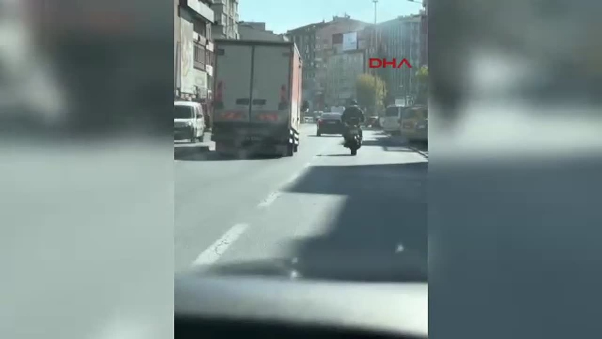 Kayseri\'de Motosiklet Sürücüsüne Cezası