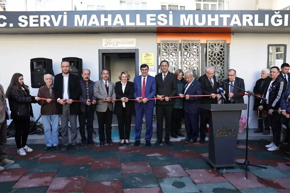 Kütahya\'da Yeni Muhtarlık Hizmet Binası Açılışı Gerçekleştirildi