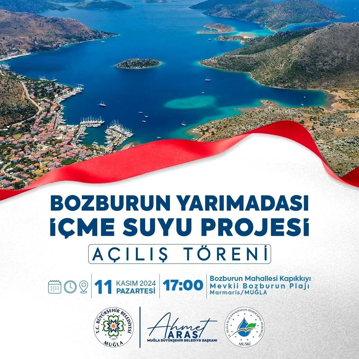 Bozburun Yarımadası İçme Suyu Projesi Açılıyor